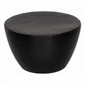 Table basse ronde Berlin Mini – Aluminium martelé noir Ø 50 cm