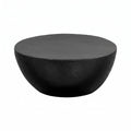 Table basse ronde Berlin – Aluminium martelé noir Ø 70 cm