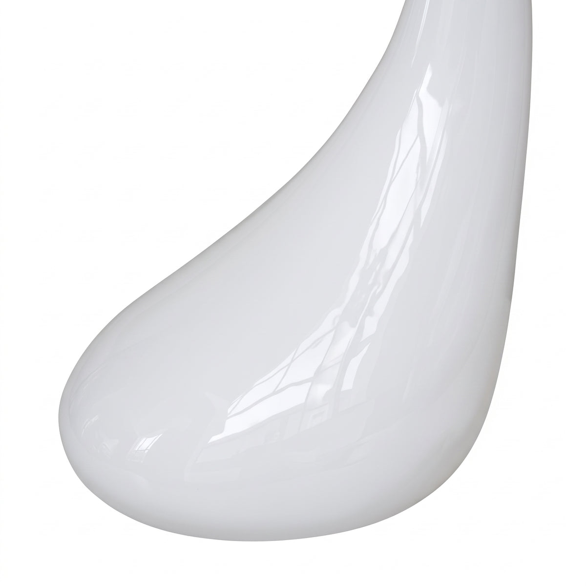 Table basse ronde Capri – Verre trempé et base brillante Ø 42 cm