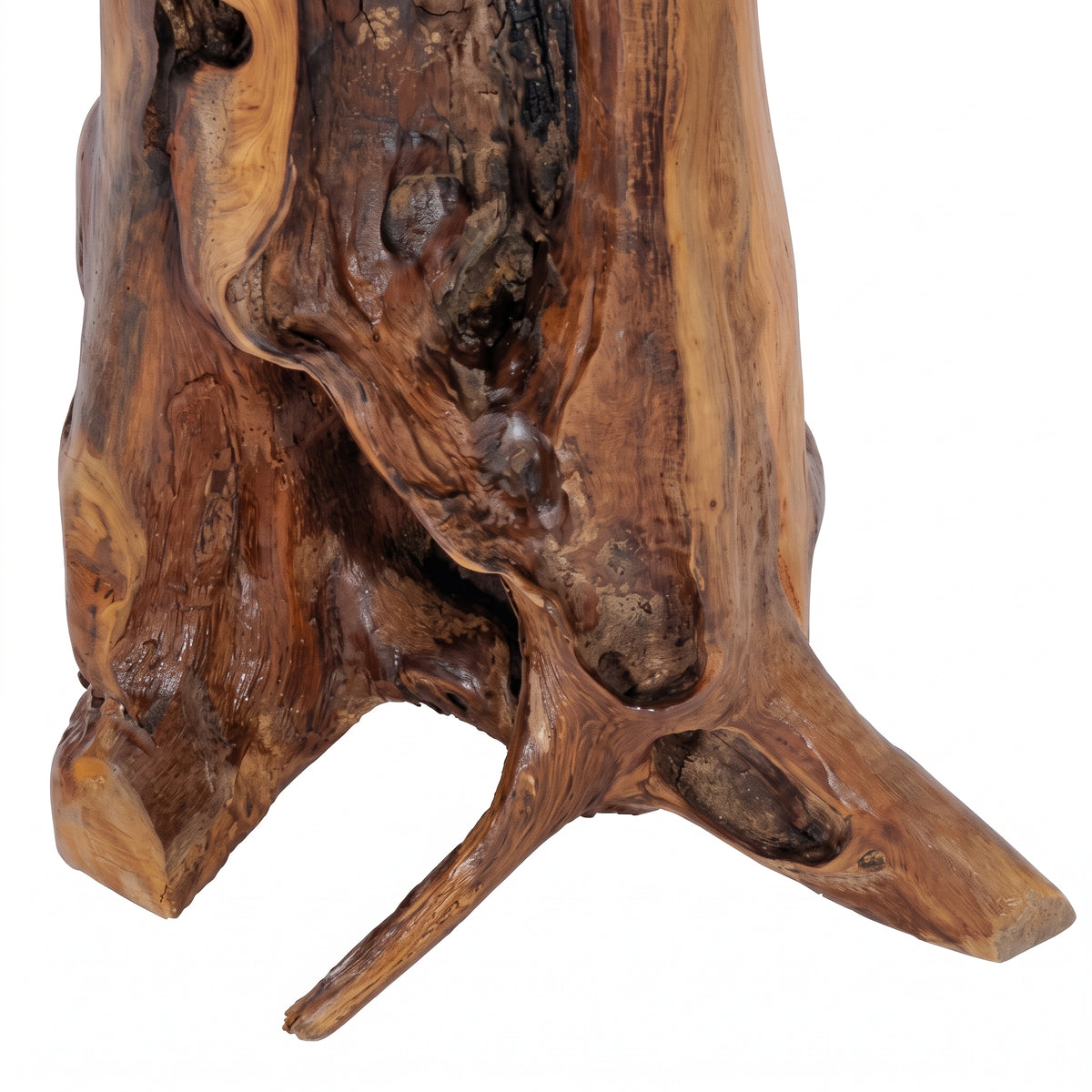Table basse ronde Sumatra – Teck massif Ø 40 cm
